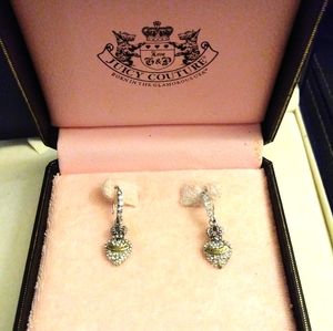 Gorgeous Juciy Couture ❤️ Heart Rhinestone Earring!!